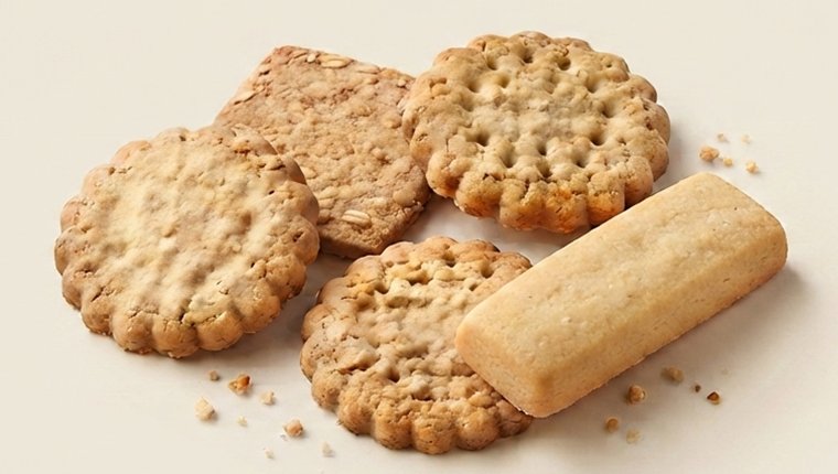 Butter and digestive biscuits
