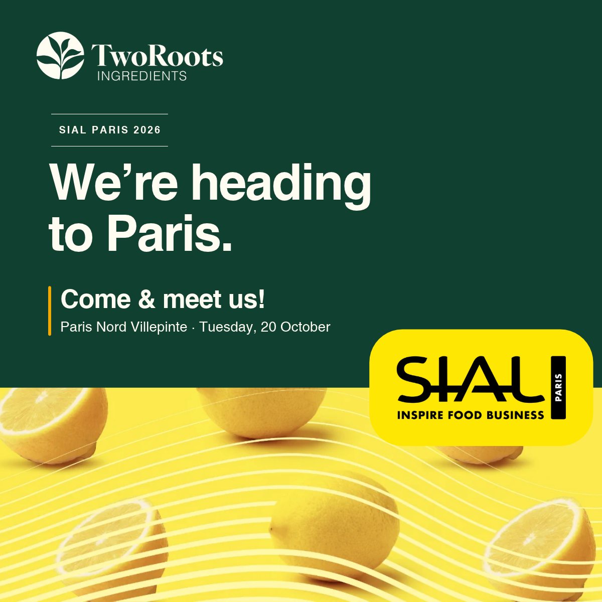 Meet us at SIAL Paris 2026
